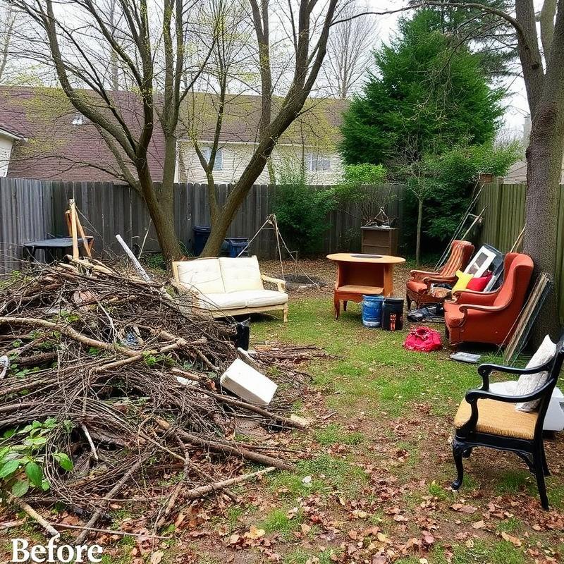 Before: Yard Debris Removal